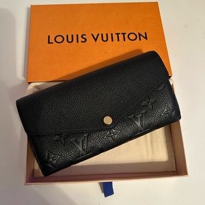 Louis Vuitton Emprintine Black Wallet